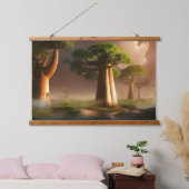 Madagaskar Baobab Forest Fantasy Wandteppich Mit Holzrahmen (Schlafzimmer)