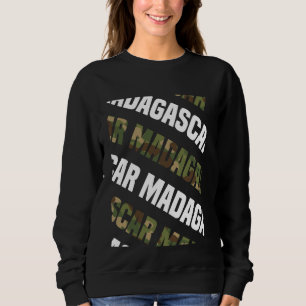 Madagaskar Camouflage Muster Green Camouflage Sweatshirt