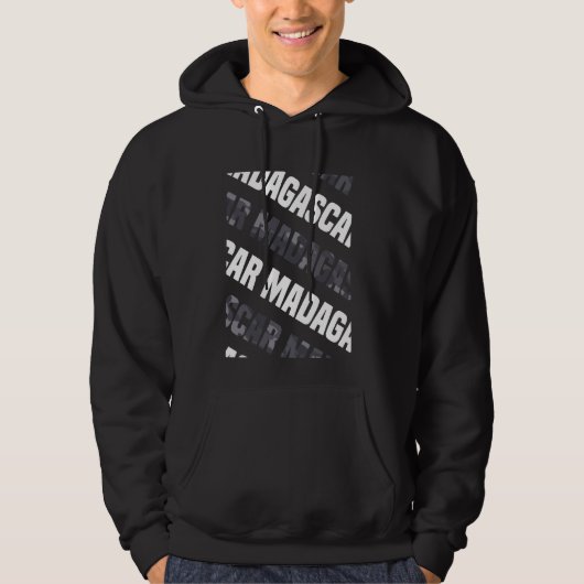 Madagaskar Camouflage Pattern Grau Camouflage Hoodie (Vorderseite)