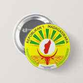 Madagaskar Emblem Button (Vorne & Hinten)
