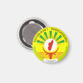 Madagaskar Emblem Magnet (Vorderseite/Rückseite)