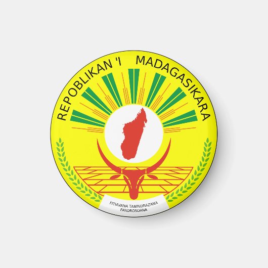 Madagaskar Emblem Magnet (Vorne)