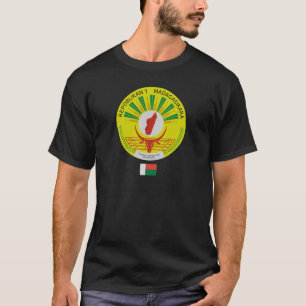 Madagaskar Emblem mit Flagge-Detail T-Shirt