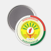 Madagaskar-Erbe-Emblem Magnet (Vorderseite/Rückseite)