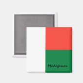 Madagaskar-Fahne & Afrika - Ferien- und Sportfans Magnet (Vorderseite/Rückseite)