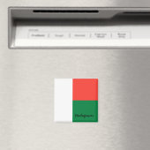 Madagaskar-Fahne & Afrika - Ferien- und Sportfans Magnet (In Situ (Geschirrspüler))