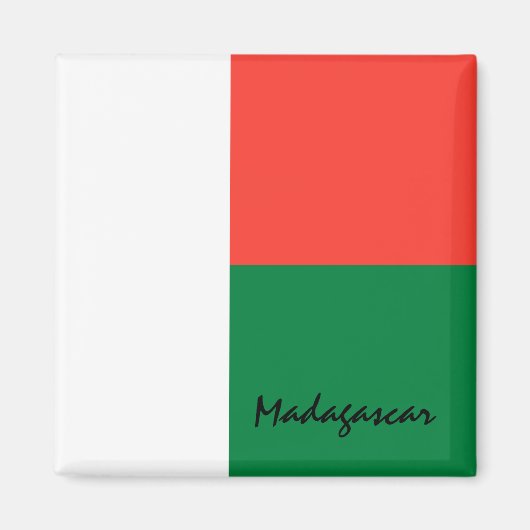 Madagaskar-Fahne & Afrika - Ferien- und Sportfans Magnet (Vorne)