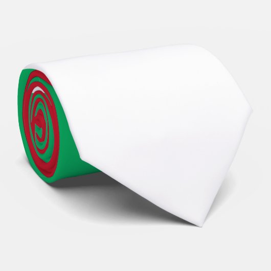 Madagaskar-Fahne Krawatte (Gerollt)