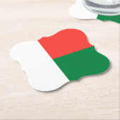 Madagaskar-Fahne Untersetzer (angewinkelt)