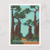 Madagaskar Famous Travel Place Illustration Postkarte (Vorderseite)