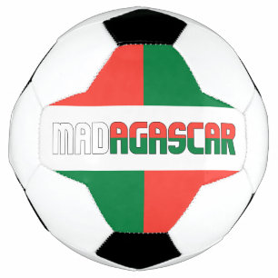 Madagaskar Flag Adortable Patriotic Fußball