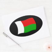 Madagaskar-Flag-Aufkleber Ovaler Aufkleber (Umschlag)
