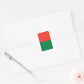 Madagaskar-Flag-Aufkleber Quadratischer Aufkleber (Umschlag)