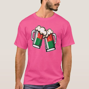 Madagaskar Flag Bier Tasse Cool Malagasy Beer T-Shirt