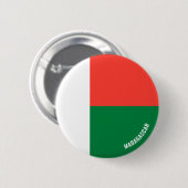 Madagaskar Flag Charming Patriotic Button (Vorne & Hinten)