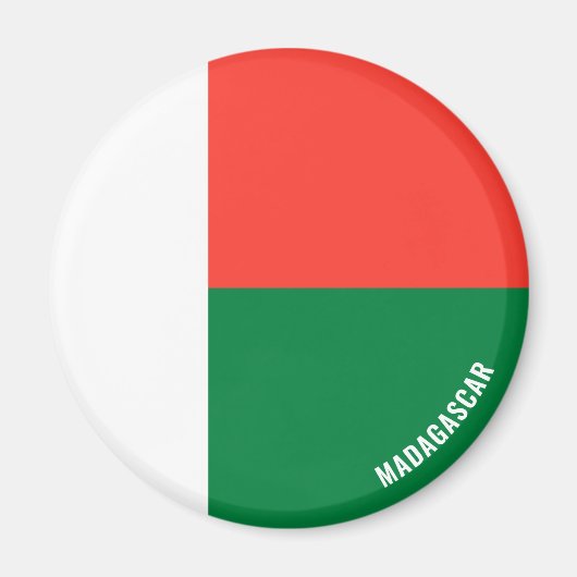 Madagaskar Flag Charming Patriotic Magnet (Vorne)