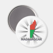 Madagaskar Flag Karte 2.0 Magnet (Vorderseite/Rückseite)