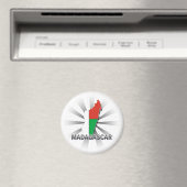 Madagaskar Flag Karte 2.0 Magnet (In Situ (Geschirrspüler))