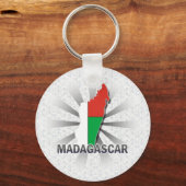 Madagaskar Flag Karte 2.0 Schlüsselanhänger (Vorderseite)