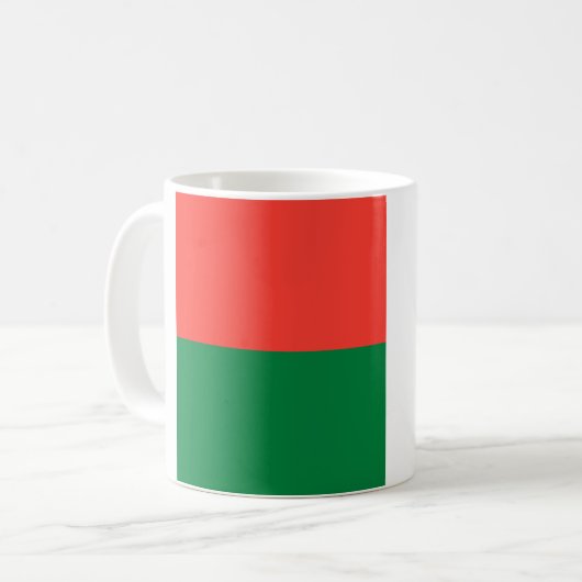 Madagaskar Flag Keramik Tasse (Vorderseite Links)