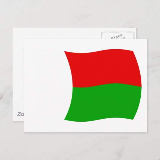 Madagaskar-Flag Postkarte (Vorne/Hinten)