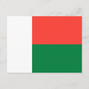 Madagaskar-Flag Postkarte
