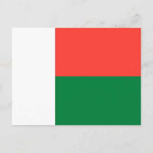 Madagaskar-Flag Postkarte (Vorderseite)