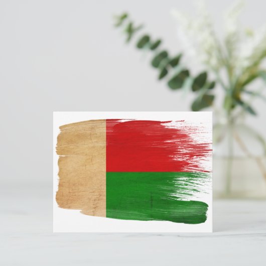 Madagaskar-Flag Postkarten (Stehend Vorderseite)