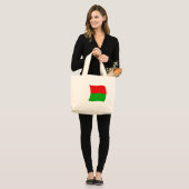 Madagaskar Flag Tote Tag Jumbo Stoffbeutel (Vorderseite (Model))