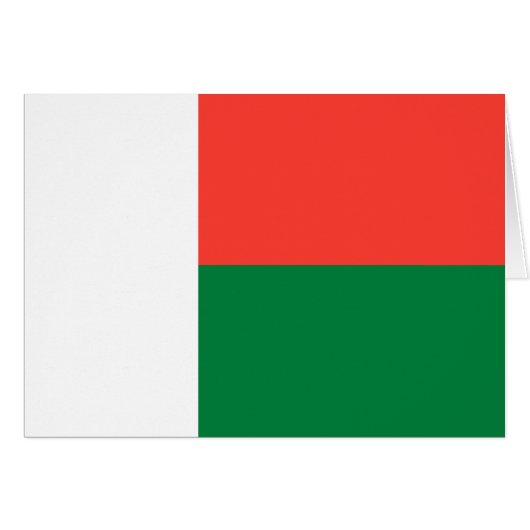 Madagaskar-Flagge (Vorderseite (Horizontal))
