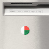 Madagaskar-Flagge & Afrika - Reise-/Sportfans Magnet (In Situ (Geschirrspüler))