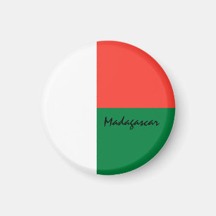 Madagaskar-Flagge & Afrika - Reise-/Sportfans Magnet