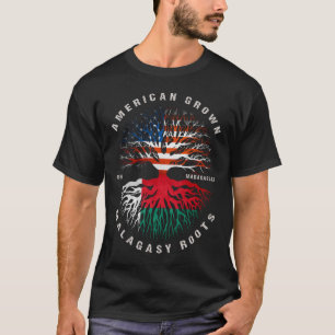 Madagaskar-Flagge (American Grown Malagasy Roots M T-Shirt