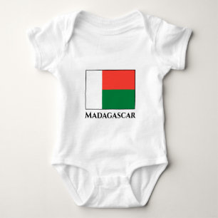 Madagaskar-Flagge Baby Strampler