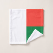 Madagaskar-Flagge Badhandtuch Set (Waschlappen)