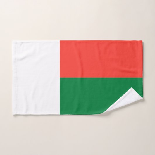Madagaskar-Flagge Badhandtuch Set (Handtuch)