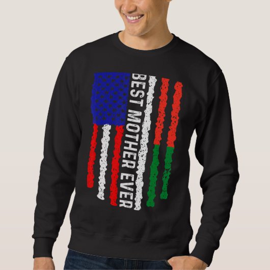 Madagaskar-Flagge Beste Mutterflagge Sweatshirt (Vorderseite)