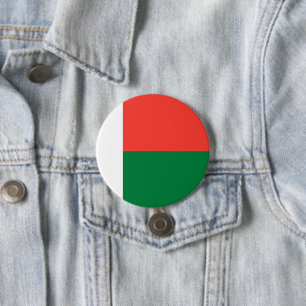 Madagaskar-Flagge Button