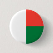 Madagaskar-Flagge Button (Vorderseite)