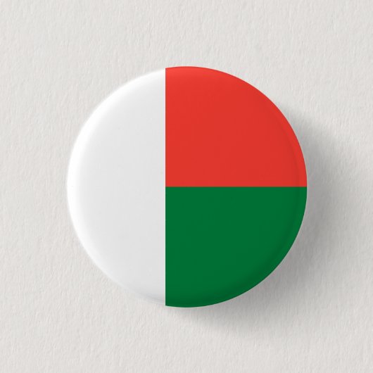 Madagaskar-Flagge Button (Vorderseite)