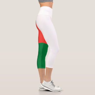 Madagaskar-Flagge Capri Leggings