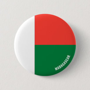 Madagaskar-Flagge Charmante patriotische Knöpfe Button