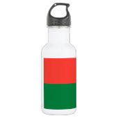 Madagaskar-Flagge Edelstahlflasche (Vorderseite)