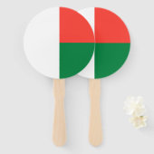 Madagaskar-Flagge Fächer (Vorne und Hinten)