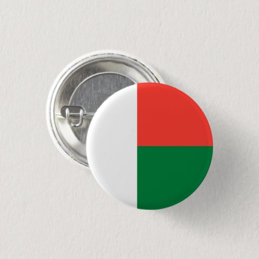 Madagaskar-Flagge, Flagge Button (Vorne & Hinten)
