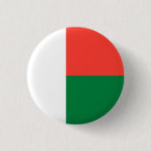 Madagaskar-Flagge, Flagge Button (Vorderseite)