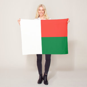Madagaskar-Flagge Fleecedecke
