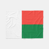 Madagaskar-Flagge Fleecedecke (Vorderseite (Horizontal))