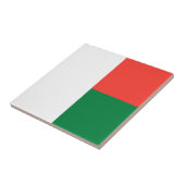 Madagaskar-Flagge Fliese (Seite)