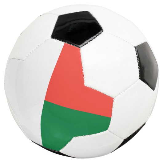 Madagaskar-Flagge Fußball (Dreiviertel)